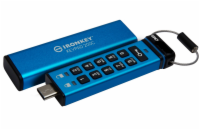 Kingston IronKey Keypad 200 256GB IKKP200C/256GB Kingston Ironkey Keypad 200C/256GB/280MBps/USB 3.0/USB-C/Modrá