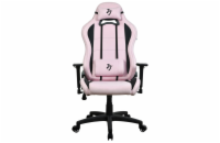 AROZZI herní židle TORRETTA SuperSoft/ látkový povrch/ růžová