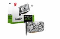 MSI GeForce RTX 4060 VENTUS 2X WHITE 8G OC / 8GB GDDR6 / PCI-E / 3x DP / HDMI