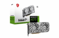 MSI VGA NVIDIA GeForce RTX 4070 VENTUS 2X WHITE 12G OC, RTX 4070, 12GB GDDR6X, 3xDP, 1xHDMI