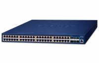 Planet GS-6311-48P6X L3 switch, 48x1Gb, 6x10Gb SFP+, 48x PoE 802.3at 600W, QoS