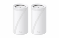 TP-Link Deco BE85(2-pack) WiFi7 Mesh(BE22000,2,4GHz/5GHz/6GHz,1x10GbELAN/WAN,1xSFP+/10GbELANcombo,2x2,5GbELAN/WAN,1xUSB)