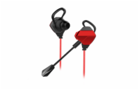 White Shark herní sluchátka do uší, s mikrofonem EAGLE, pro PC, PS4/PS5,červeno-černá  (GE-536)