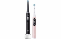 Oral-B iO Series 6 Duo Black & Pink Sand set elektrických zubních kartáčků, 5 režimů, AI, časovač