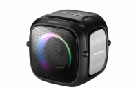 C-TECH reproduktor Impressio Qubis mini, bluetooth, čtečka, USB, AUX, RGB podsvícení, FM,USB-C