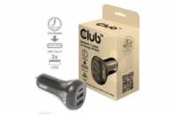 Club3D Auto nabíječka pro Notebooky 36W, 3 porty (2xUSB-A + USB-C)