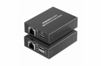 PremiumCord khext70-8 PREMIUMCORD HDMI KVM extender 4K a FULL HD 1080p na 70m s přenosem USB