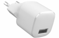 eSTUFF INFINITE USB-A Charger, EU, 12W, 100 % recyklovaný TPU, bílá