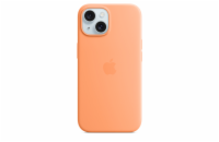 Apple Silikonové s MagSafe iPhone 15, sorbetově oranžová MT0W3ZM/A iPhone 15 Silicone Case with MS - Orange Sorbet