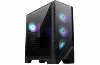 MSI skříň MAG FORGE 320R AIRFLOW/ bez zdroje/ levé temperované sklo/ 4x 120 mm A-RGB fan/ 2x USB3.2/ černá