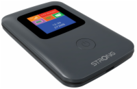 STRONG 4G MIFI 150/ Wi-Fi standard 802.11 b/g/n/ 150 Mbit/s/ 2,4GHz/ 1x SIM slot/ 1x USB/ 1x micro SD slot/ display/ čer