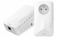 STRONG sada 2 adaptérů Powerline 1000 WF DUO FRV2/ Powerline 1000 Mbit/s/ Wi-Fi 1200 Mbit/s/ 2x LAN/ bílý