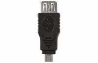 NEDIS redukce USB 2.0/ zástrčka USB micro B - zásuvka USB A/ černý/ blistr
