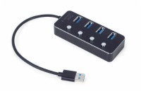 Gembird USB hub 4-port USB 3.1 (Gen 1) hub s vypínači