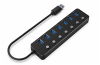 Gembird USB hub 7-port USB 3.1 (Gen 1) hub s vypínači