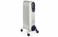 NEDIS přenosný olejový radiátor/ termostat/ spotřeba 1500 W/ 7 žeber/ 3 nastavení teploty/ ochrana proti převrácení/bílý