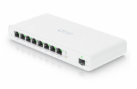 POUŽITÉ Ubiquiti UISP Switch8x Gbit RJ45 port, 1x SFP port, 8x PoE Out 27V, fanlessVýprodej