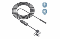 W-star Endoskopická kamera UCAM7x10 sonda 7mm 10m měkký kabel 640x480 USB konektor 3v1 USBC