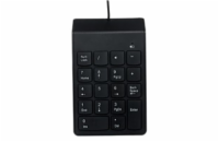 GEMBIRD numerická klávesnice KPD-U-03, USB, černá