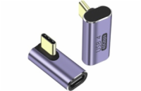PremiumCord kur31-41 PremiumCord Adaptér USB-C na USB-C, USB 4.0, zahnutý 90°