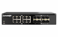 QNAP switch QSW-3216R-8S8T (8x 10G GbE porty + 8x 10G SFP+ porty, poloviční šířka)