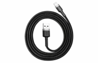 Baseus datový kabel Cafule Lightning 1m 2,4A šedo-černý