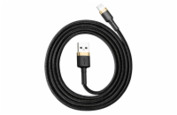 Baseus datový kabel Cafule Lightning 1m 2,4A zlato-černý