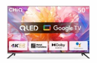 CHiQ U50QM8E TV 50", UHD, QLED, smart, Google TV, dbx-tv, Dolby Audio, Frameless