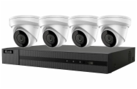 HiLook Powered by HIKVISION/ 4K PoE Turret KIT/ IK-4248TH-MH/P/ 4x kamery IPC-T280H 2.8mm/ 1x NVR-104MH-C/4P/ 2TB HDD