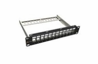 Solarix 10" modulární neosazený patch panel Solarix 12 portů 1U SX12M-0-STP-BK-UNI-N-10