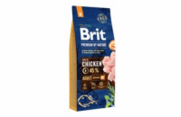 Brit Premium by Nature Adult M 15kg granule pro psy