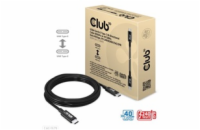 Club3D Kabel USB4 Gen3x2 Typ C 8K60Hz UHD Power Delivery 240W, (M/M), 300cm