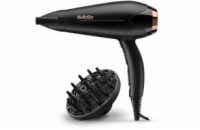 BaByliss D570DE fén na vlasy, 2200 W, ionizace, 2 rychlosti, 3 teploty, difuzér, tvarovací kartáč, černá