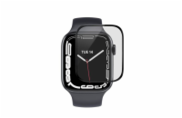 eSTUFF Titan Shield ochranné sklo pro Apple Watch Series 7/8 41 mm, černá