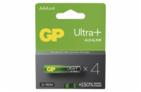 GP Alkalická baterie ULTRA PLUS AAA (LR03)- 4ks