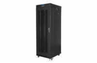 LANBERG Volně stojící skříň 19" 37U/600x800 (v rozloženém stavu) síťované dveře LCD černá (RAL9004)  