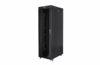 LANBERG Volně stojící skříň 19" 42U/800x1200 (v rozloženém stavu) skleněné dveře LCD černá (RAL9004)  