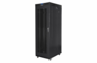 LANBERG Volně stojící skříň 19" 37U/800x1000 LCD síťované dveře černá (RAL9004)   (v rozloženém stavu)