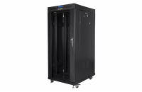 LANBERG Volně stojící skříň 19" 37U/800x1000 LCD skleněné dveře černá (RAL9004)   (v rozloženém stavu)