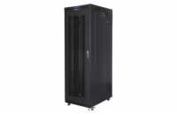 LANBERG Volně stojící skříň 19" 27U/800x1000 LCD síťované dveře černá (RAL9004)   (v rozloženém stavu)
