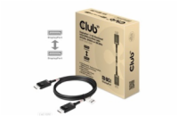 Club3D Kabel DisplayPort 2.1 na DisplayPort 2.1 4K120Hz/8K60Hz HDR (M/M), 1.2m, černá