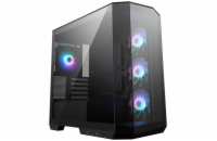 MSI skříň MAG PANO M100R PZ Black/ bez zdroje/ levé a přední sklo/ 4x 120 mm A-RGB fan/ 1x USB-C/ 1x USB3.2/ černá