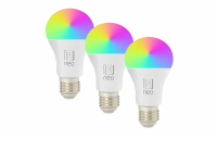 IMMAX NEO LITE SMART sada 3x žárovka LED E27 9W RGB+CCT, stmívatelná, Wi-Fi, Beacon, DO, TUYA