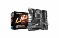 GIGABYTE MB Sc LGA1700 Q670M D3H, Intel Q670, 4xDDR5, 2xDP, 1xHDMI, 1xVGA, mATX