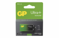GP 9V Ultra Plus, alkalická (6LR61) - 1 ks