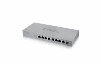 Zyxel XMG-108 8 Ports 2,5G + 1 SFP+, 8 ports 100W total PoE++ Desktop MultiGig unmanaged Switch