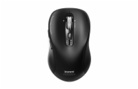 PORT CONNECT Bezdrátová a nabíjecí myš Expert, 2,4 Ghz a Bluetooth®, USB-A/C, černá
