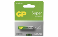 GP AAA Super, alkalická  (LR03) - 4 ks