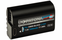 PATONA baterie pro digitální kameru Panasonic DMW-BLK22 2400mAh Li-Ion Platinum USB-C nabíjení