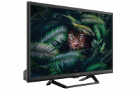 STRONG LED TV 24"/ SRT24HE4023C/ HD Ready/ 1366x768/ DVB-T2/C/S2/ H.265/HEVC/ 2x HDMI/ USB/ 12V/ centrální stojan/ E